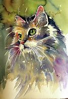 Image result for Painted Cat Art