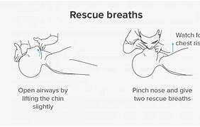 Image result for CPR Rescue Breathing Drawing