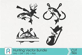 Image result for Deer and Fish Hook SVG