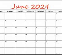 Image result for Free Blank June Calendar Page