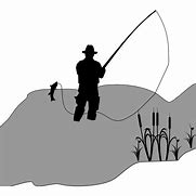 Image result for Fisherman with Bobber Silhouette