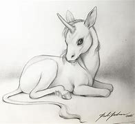 Image result for Fairy and Unicorn Pencil Sketch