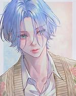 Image result for 1080X1080 Blue Anime Boy