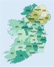 Image result for Map of Ireland with Counties and Provinces