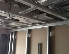 Image result for Metal Stud Walls with Ceiling Grid Clips