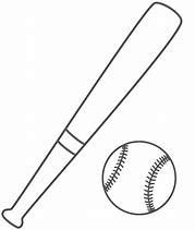 Image result for Baseball Bat to Color