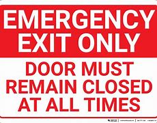 Image result for Emergency Room Door Sign