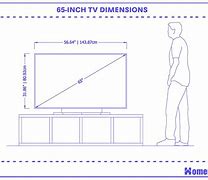 Image result for Samsung 4K 65" TV Dimensions Inches