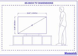 Image result for Screen 65-Inch Ditance