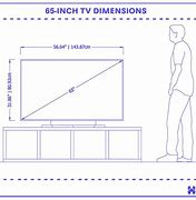 Image result for 65 Samsung TV Dimensions On Swich