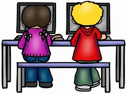 Image result for Children On Computers Clip Art