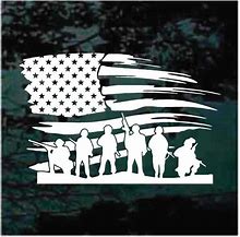 Image result for Military American Flag Decal