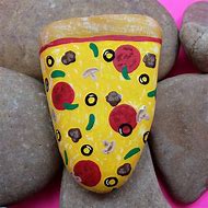 Image result for Pizza Rock Painting