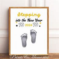 Image result for Stepping into the New Year Footprints for Infants