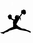 Image result for Cheerleader Toe Touch Silhouette