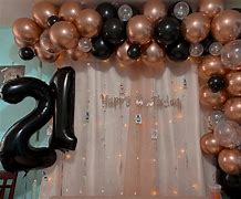 Image result for Rose Gold and Black Birthday Party