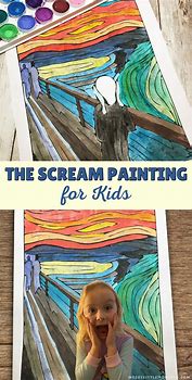 Image result for Scream Art Project for Kids