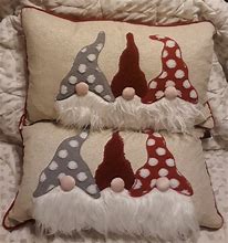 Image result for Gnome Christmas Pillows