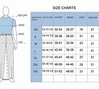 Image result for Man Size Chart Specification