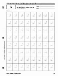 Image result for Saxon Math Printable Sheets