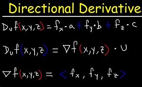 Image result for Directional Derivative Example Problems