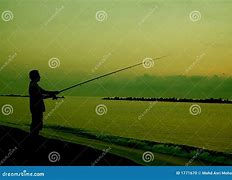 Image result for Boy Fishing Silhouette