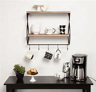 Image result for Floating Wall Shelves with Hooks