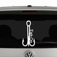Image result for Cross Fish Hook Decal