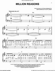 Image result for A Million Reasons Simple Piano