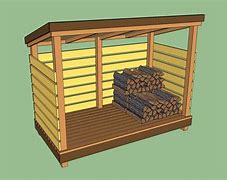 Image result for 3X5x8n Lean to Firewood Storage Shed Plans