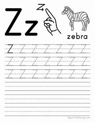 Image result for Trace Letter Z Worksheets