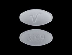 Image result for White Oblong Pill V