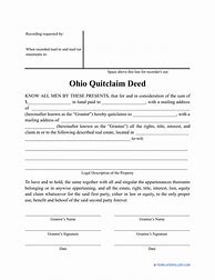 Image result for Quit Claim Deed Form Ohio Lawyer