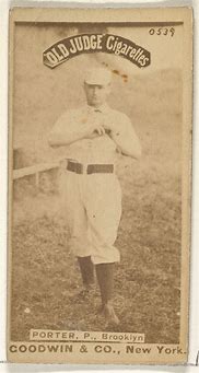 Image result for Old Judge Porter Baseball Player