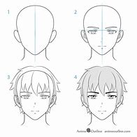 Image result for Easy Steps to Draw Anime Boy