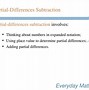 Image result for Partial Math Subractions