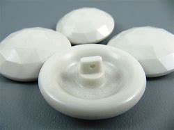 Image result for Plastic White Domed Buttons