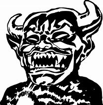 Image result for Black and White Anime Demon Faces