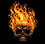 Image result for 3D Flaming Skull Wallpaper