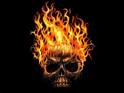 Image result for Flame Skull Background