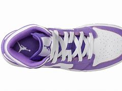 Image result for Jordan 1 Retro Mid Purple Venom