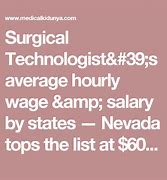 Image result for Surgical Tech Salary by State