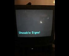 Image result for Unusable Signal RCA TV