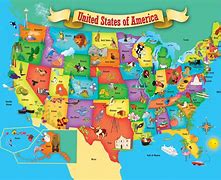 Image result for Small USA Map for Kids