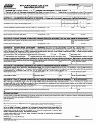Image result for DMV Duplicate Title Form