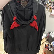 Image result for Black and Red Hoodie with White Wings