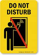 Image result for Do Not Disturb Cartoon Png