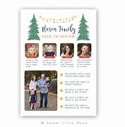 Image result for Year in Review Christmas Card Template