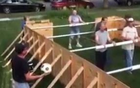 Image result for Human Foosball Table Photos