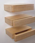 Image result for Solid Wood Floating Drawers